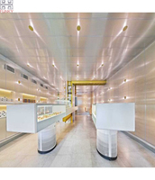 Comptoir de bar à vin en pierre artificielle au design rétro-éclairé charmant pour hôtel et salle de sport, mobilier commercial écologique