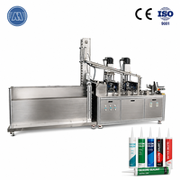 Machine de remplissage automatique à double tête pour tubes en plastique de mastic PU et adhésif, et de remplissage de silicone