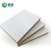 Panneaux de fibres de bois 3mm, 6mm, 12mm, 15mm, 18mm, feuille de mélamine blanche, panneau mdf pour meubles