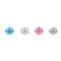 Boucles d'oreilles clous en argent pur S999, zircon étincelant, motif œil porte-bonheur, design de niche, texture spirale, Ganku, vente en gros