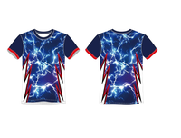 Camisetas Personalizadas Sublimadas para Hombre, 100% Poliéster, Impresión Completa, MOQ Bajo, Entrega Rápida, Fábrica de la Feria de Cantón