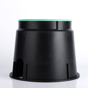 Caja de Válvulas de Riego 910 Negra de Plástico de Ingeniería con Cubierta Protectora para Sistemas de Riego de Jardinería - Product Image 1