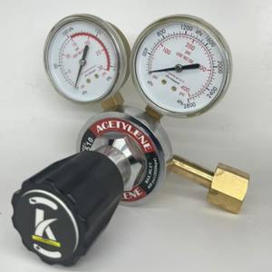 Regulador de Presión de Oxígeno y Acetileno de Estilo Americano, Totalmente de Cobre, Herramientas de Soldadura y Corte, Altas Presiones de Oxígeno y Acetileno - Product Image 1