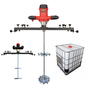Agitador Vertical de Carbón de 1000L con Paleta Plegable de Plástico Revestida de Acero Inoxidable 304, 110V/220V, 30 Minutos de Funcionamiento - Product Image 2