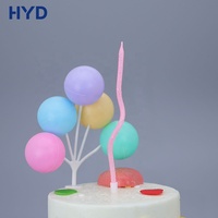 Velas de Cumpleaños Rizadas con Purpurina de Tendencia 2026, Elegantes Velas Largas y Delgadas de Cera con Diseño Ondulado, Adornos para Pasteles con Temática Romántica para Bodas y Fiestas
