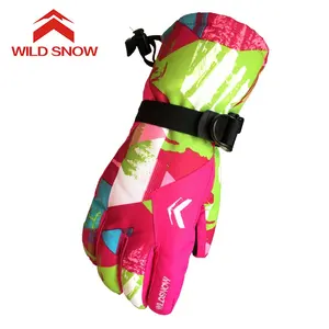 Wild שלג חיצוני ניטראלי אצבע כפפות חם, windproof, עמיד למים, לנשימה רכיבה על אופניים כפפות ללבוש עמיד סקי כפפות