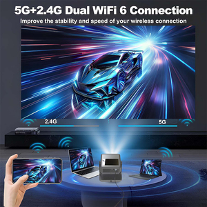 Nuevo [ODM nuevo diseño Mini trípode proyector] 1080P portátil MINI HD <span class=keywords><strong>LCD</strong></span> LED Android Video película Home Theater proyector Beamer - Product Image 5