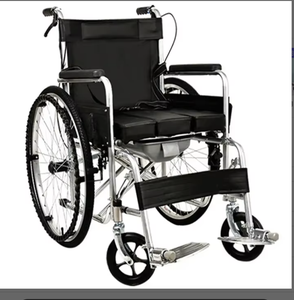 Fauteuils roulants pliables manuels <span class=keywords><strong>à</strong></span> usage médical pour personnes âgées et handicapées Fauteuils roulants portables en acier pour <span class=keywords><strong>la</strong></span> physiothérapie - Product Image 6