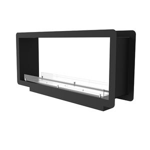 1800mm <span class=keywords><strong>Recessed</strong></span> Wood Burning Ethanol Two Side Cast Iron Fireplace Insert - Product Image 1