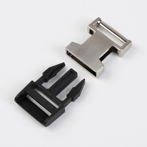 Hebilla Deslizante de Aleación de Zinc de 20 mm, Plateada Cepillada, Accesorio Duradero para Bolsos - Product Image 3