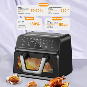 <span class=keywords><strong>Friteuse</strong></span> à air de 9 litres multifonctionnelle domestique d'une capacité de 9 L <span class=keywords><strong>XXL</strong></span> Friteuses électriques intelligentes avec fenêtre visible - Product Image 4