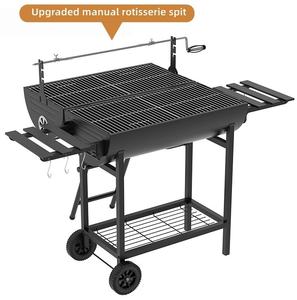 Parrilla <span class=keywords><strong>de</strong></span> Carbón para Exteriores con Gran Superficie <span class=keywords><strong>de</strong></span> Cocción y <span class=keywords><strong>Asador</strong></span> Eléctrico - Product Image 3