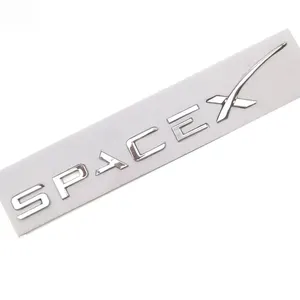 Đối Với Space X Metal 3D Biểu Tượng Decal Xe Huy Hiệu Nhãn Dán Thích Hợp Cho Tesla Model S/3/X