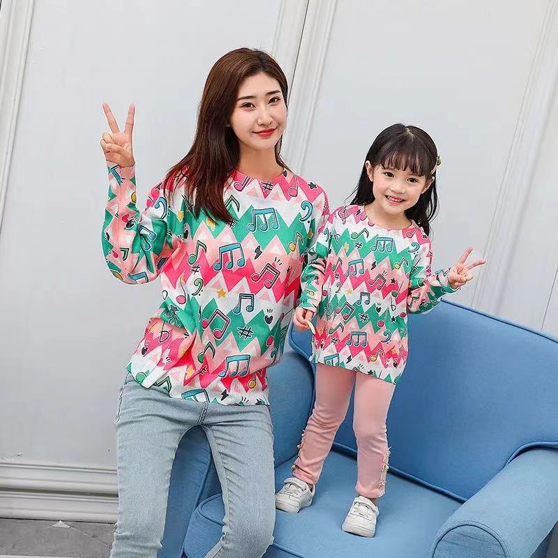 2022 Nieuwe Katoenen Tops Vrouwen Familie Bijpassende Kleding Exclusieve Kleding Voor Mama En Me