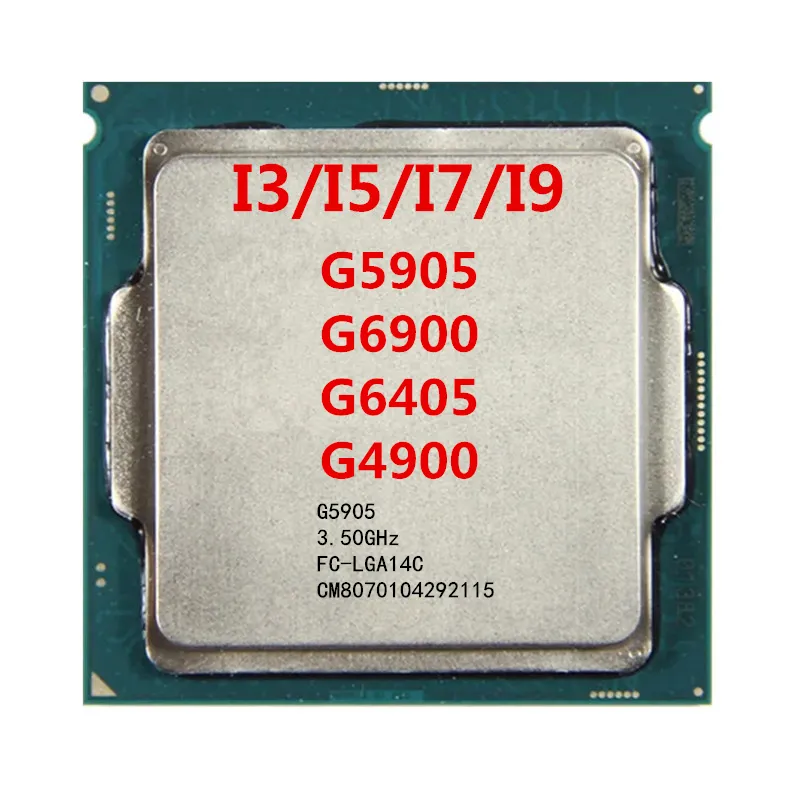 Çift çekirdekli bilgisayar işlemcileri göl çift çekirdekli 3.5 GHz LGA 1200 58W masaüstü işlemci G5905 tablet mini cpu G5400 G6405 G6400