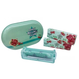 OHIS 3 in 1 Smoking Accessories <b>Kit</b> Metal <b>Rolling</b> Tray with <b>Rolling</b> Paper and Manual Cigarette Roller Machine Starter Set - Product Image 1