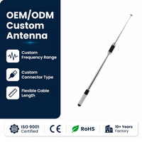 Antena Telescópica ABS de Doble Banda 144/430MHz, Polarización Vertical, S Ma-F BNC 2 VSWR 10W para Radio Bidireccional UV-5R UV-82