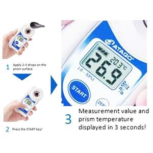 เครื่องวัดค่าการหักเหของแสงแบบดิจิตอล PAL-1 แบบพกพา พร้อมช่วงการวัด 0.0-53.0% บริกซ์ - Product Image 3