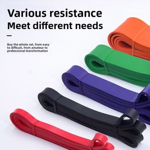 Látex Cinto Elástico para Homens Treinamento Fitness Peito Resistência Muscular Força Track Field Tensão Corda Pull-up Potência Auxiliar - Product Image 6