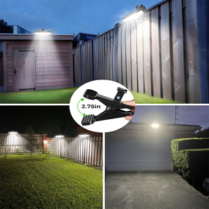 ALECTER ไฟ LED แบบหนีบพลังงานแสงอาทิตย์ 500LM IP65 กันน้ำ อายุการใช้งานแบตเตอรี่ 20 ชั่วโมง แสงสีขาวอบอุ่น ไฟรักษาความปลอดภัย รั้วแบบเชื่อมต่อ - Product Image 6