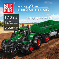 MOULD KING 17095 Kits de construction techniques Tracteur multifonction motorisé Jouets pour enfants Camion Briques