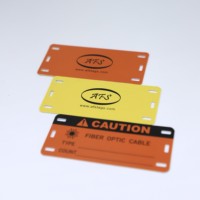 ABS Laser Terukir Label Grosir Kustom Kabel Identifikasi Penanda