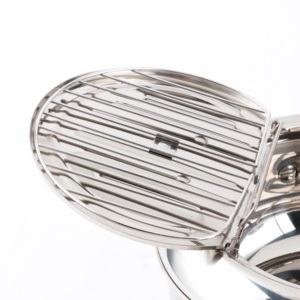 Jingyuantai — casseroles et poêles à frites sarten en acier inoxydable 201/304, OEM/ODM, avec égouttoir d'huile et thermomètre, meilleure vente - Product Image 4
