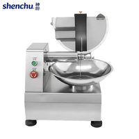 Hachoir Électrique Commercial Multifonctionnel 220V 370W pour Légumes et Viandes, Idéal pour la Préparation de Remplissages de Raviolis et de Pains