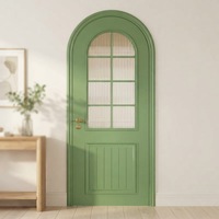 Portes intérieures insonorisées en bois cintrées de style français DEMEA, idéales pour appartements et villas.