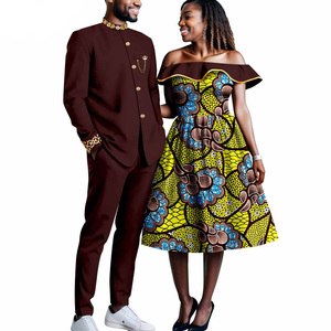 Abito da donna con colorante a cera stampato africano abito da donna + abito da sposa africano - Product Image 3