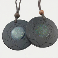 Ebuty Japonais Quantum Science Energy Pendentifs FIR Germanium Bijoux Collier Cadeau de Santé pour Femmes et Enfants