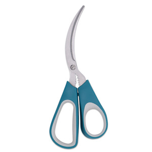 Household <b>Kitchen</b> Seafood <b>Scissors</b> Stainless Steel Brown Elbow Shape For Home Use - Product Image 2