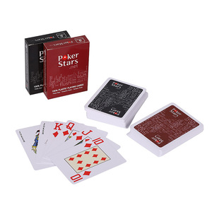 Jeu de cartes de <span class=keywords><strong>poker</strong></span> en plastique durable, lavable et imperméable, <span class=keywords><strong>avec</strong></span> une police large et visible, surface mate anti-usure, pour casino et loisirs - Product Image 3