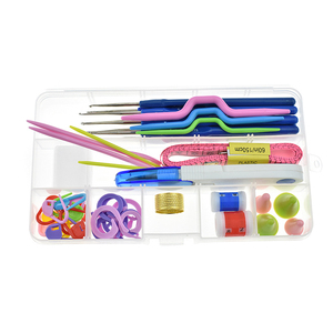 16 Kits de Crochet Magiques DIY Outils de Tricot Boîtes de Crochet Colorées avec Divers Accessoires Crochets Aiguilles Outils de <span class=keywords><strong>Couture</strong></span> - Product Image 2