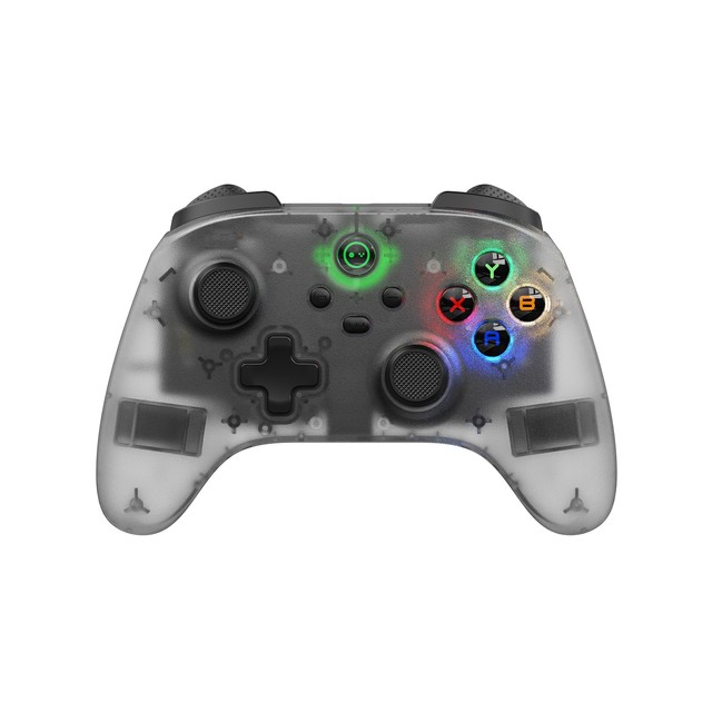 New Metal Joystick Wireless Controller for Nintendo Switch/iOS/PC Crystal Illuminated Button Controller