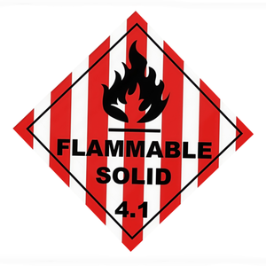 Etiquetas de Peligro Personalizadas Directas de Fábrica - Sólido Inflamable <span class=keywords><strong>4.1</strong></span> y Peróxido Orgánico 5.2 para Mercancías Peligrosas - Product Image 2