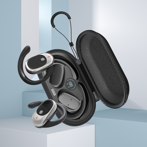 New Hot Selling JM10 Leather <strong>Bag</strong> Wireless <strong>Earphone</strong> Not In-ear Rotatable 130 &deg; Waterproof Sports Earbuds True Wireless <strong>Earphone</strong> - Product Image 2