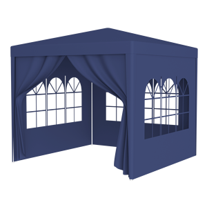 Blue 10X10 Heavy Duty Waterproof Summer Outdoor Wedding Party <b>Tent</b> 4 Removable Walls Aluminum <b>Frame</b> Polyester Fabric Gazebo - Product Image 3