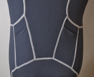 Traje de triatlón acolchado personalizado de alto rendimiento para mujer, traje de tres piezas, <span class=keywords><strong>ropa</strong></span> de Triatlón - Product Image 4