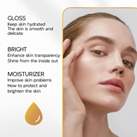 Sérum Visage Naturel à l'Or 24K Marque Blanche – Raffermissant et Hydratant – Essence Liquide Soin de la Peau