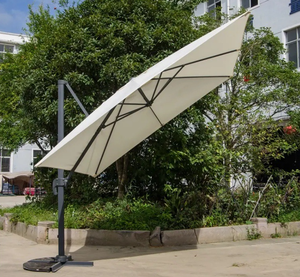 Aluminio redondo cuadrado Deluxe Roma Offset paraguas al aire libre colgante paraguas voladizo Patio sombrilla paraguas - Product Image 3