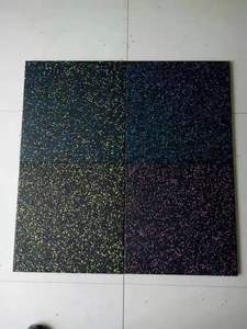 Chống Sốc Pad Độ Dày 15Mm Cao Su Đen Sàn Thảm Cho Tầng Hầm Trong Nhà Phòng Tập Thể Dục Cao Su <span class=keywords><strong>Tile</strong></span> - Product Image 4