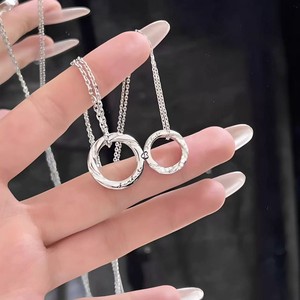 流行のカップル磁気二重メビウスリングカップルネックレスファッショントレンド長距離ラブジュエリーギフト - Product Image 4