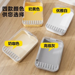 <b>Extra</b> <b>Large</b> Cat Litter <b>Box</b>, Splash-Proof, Fully Open, Odor-Proof, Semi-Enclosed, Poop <b>Box</b>, Cat Supplies - Product Image 4