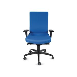 Silla giratoria de oficina DAUPHIN con mecanismo de sincronización azul celeste 400-520mm con reposabrazos tapa de carga. 110 kg - Product Image 1