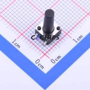 K2-6639SP-T4SC-04 Tactile Switch SMD-4P,6x6mm Switch Single Pole Single Throw Round Button 2.5N Vertical Mount - Product Image 1