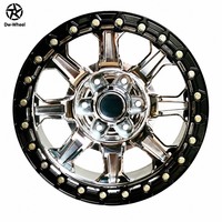 Rines Forjados de Alto Rendimiento DW con Acabado Cromado y Beadlock de 17, 18, 20 y 22 Pulgadas, Compatibles con Ram 2500, Rines y Llantas de Aleación Personalizadas para Trabajo Pesado