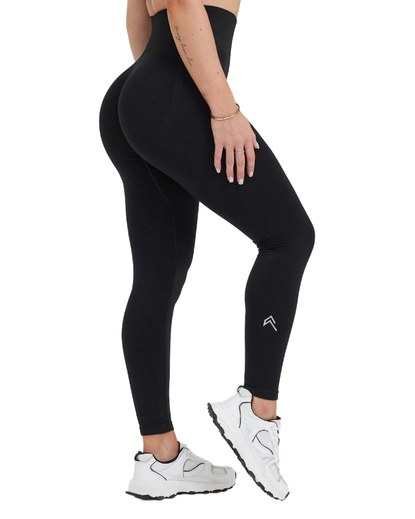 Cationic Peach Hip Yoga Pants Elastic Waist High Waist Fitness Sports Full Length for Tummy Control Color Blocking Seamless