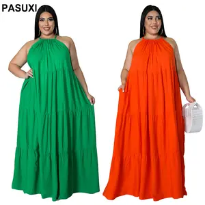 일류 제품 뜨거운 판매 여름 여성 플러스 사이즈 반팔 섹시한 인쇄 비치 드레스