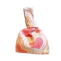 Sac fourre-tout tissé en polyester et coton, mignon, pour boîte à lunch, sacs cadeaux de mariage (sac à bonbons, sac gilet portable), brodé, taille moyenne